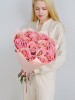 БУКЕТ 15 РОЗОВЫХ РОЗ БУКЕТ 15 РОЗОВЫХ РОЗ