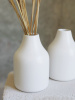 Ваза - бутыль, белая