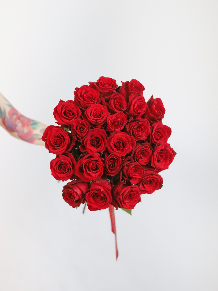 БОРДОВАЯ РОЗА 25 шт